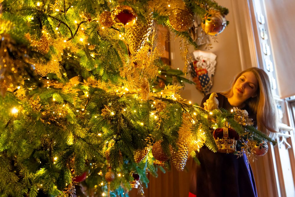 Christmas tree at Windsor Castle